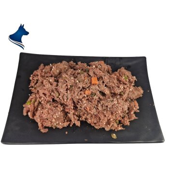 Frischemenü Pferd, Spinat & Erbsen (400g)