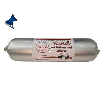 Fleischwurst Rind mit Möhren & Sellerie (800g)