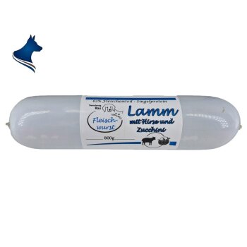 Fleischwurst Lamm mit Hirse und Zucchini (800g)
